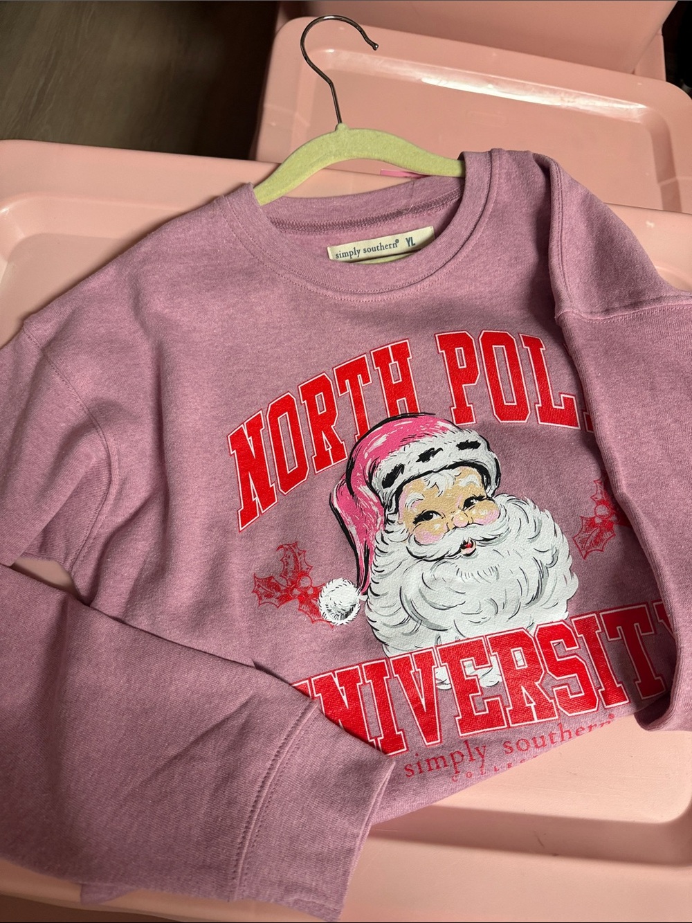 Simply Southern -Youth Pullover- NORTH POLE UNIVERSITY Sweatshirt NWT YL